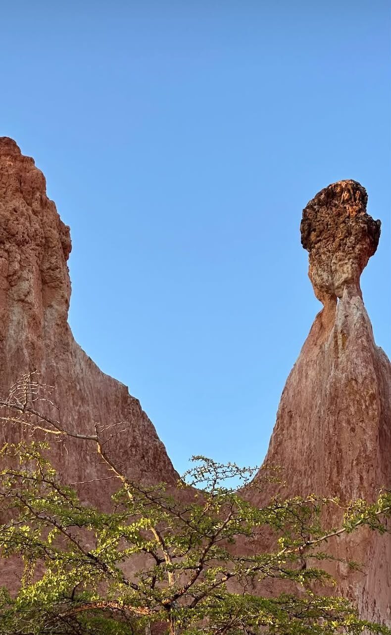 Formazioni rocciose dei canyons di Marafa al tramonto